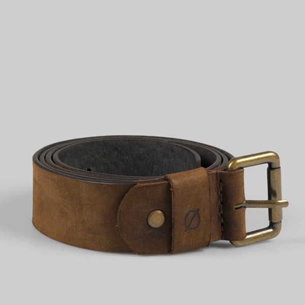 Kjore Project Round Leather Belt 110cm Brown 