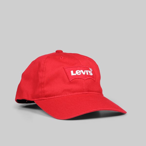 LEVI'S BIG BATWING DAD CAP RED 