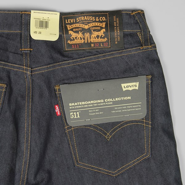 Levi's Skate 511 Slim Fit Jeans Rigid Indigo | Levi's Trousers
