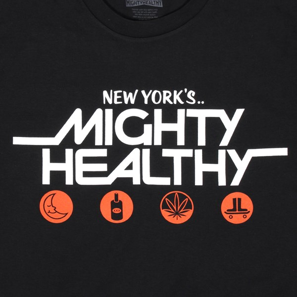 MIGHTY HEALTHY OVER THE EDGE T SHIRT BLACK 