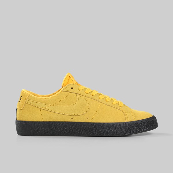 Nike Sb Zoom Blazer Low Yellow Ochre Black Nike Skateboarding Footwear