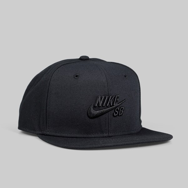 Nike SB Icon Logo Snapback Black | NIKE Skateboarding Caps