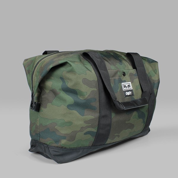 OBEY DROP OUT WEEKENDED DUFFLE BAG FIELD CAMO 