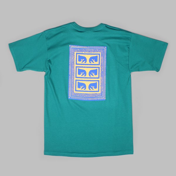OBEY FLASHBACK SS TEE TEAL 