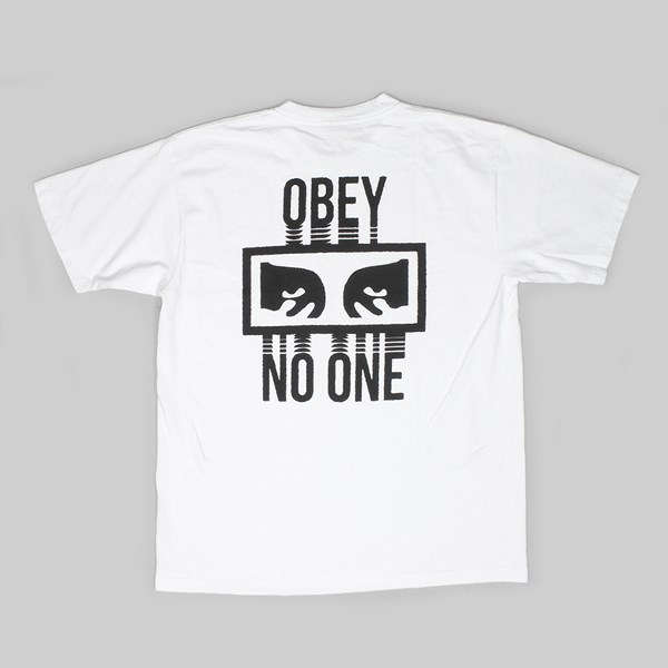 OBEY NO ONE SS T-SHIRT WHITE 