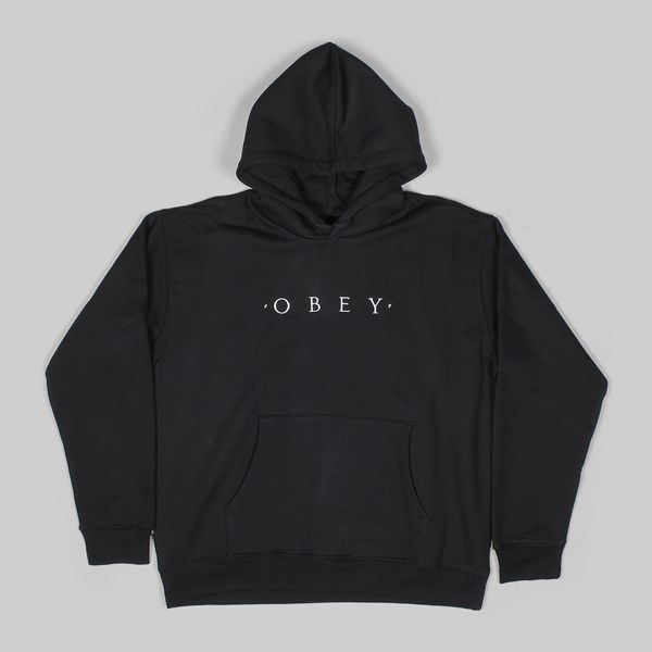 OBEY NOUVELLE HOODED SWEAT BLACK 