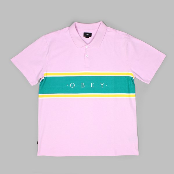 OBEY PALISADE POLO PINK 