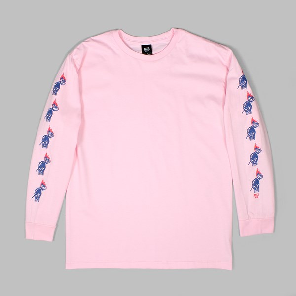 OBEY PASSION LONG SLEEVE TEE PINK 