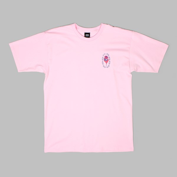 OBEY ROSETTE SHORT SLEEVE TEE PINK 