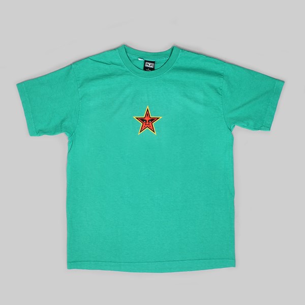 OBEY STAR FACE SS T-SHIRT EMERALD  