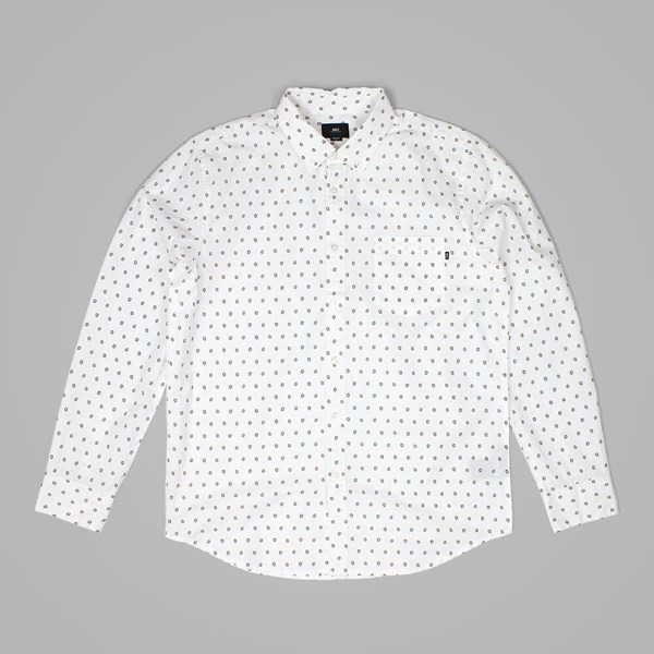OBEY SYD WOVEN LS SHIRT WHITE MULTI