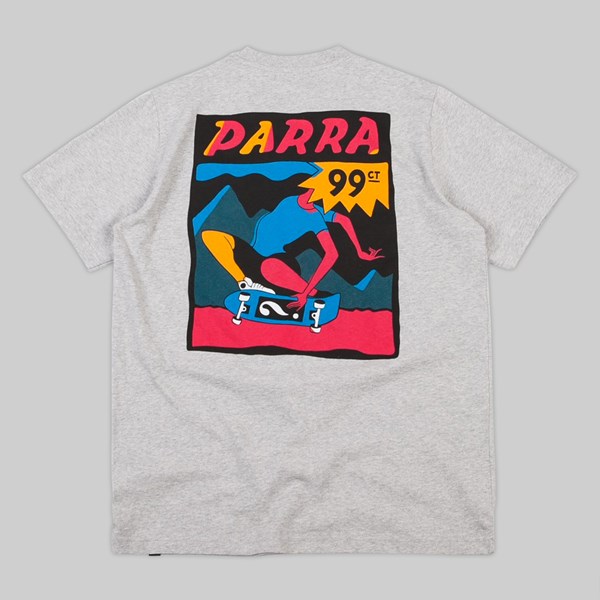BY PARRA INDY TUCK KNEE SS T-SHIRT ASH GREY 