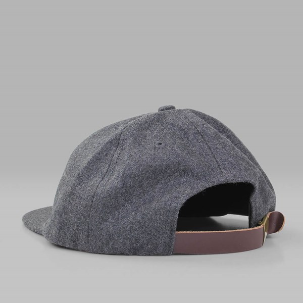 PATERSON LEAGUE BRUSHED WOOL CLUB CAP CHARCOAL 