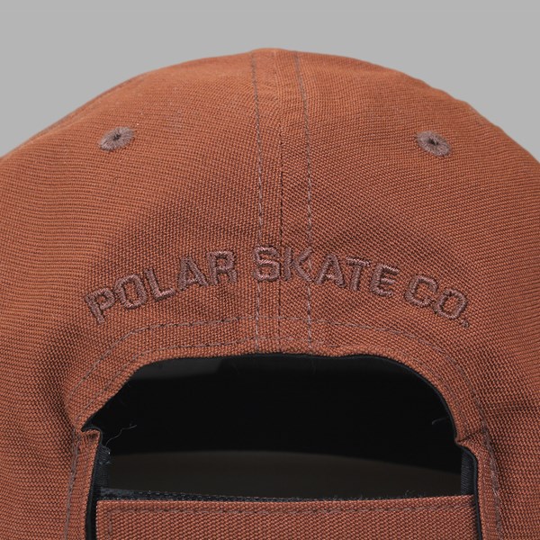 POLAR SKATE CO. PLAIN CAP RUST RED 