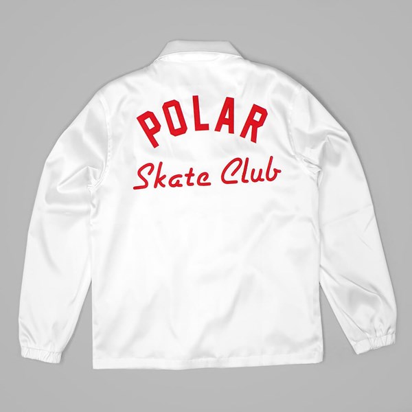 POLAR SKATE CO. SKATE CLUB JACKET WHITE 