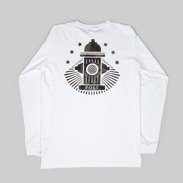 POST DETAILS HYDRANT LONG SLEEVE TEE WHITE CAMO 
