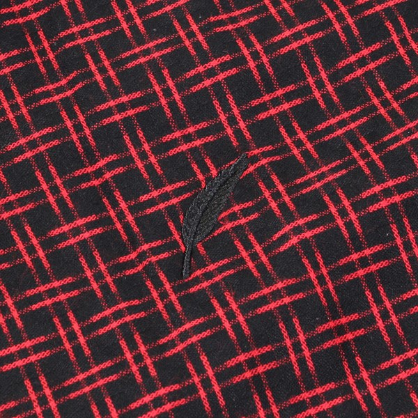 PUBLISH JAVI Basket weave plaid L/S SHIRT RED BLACK 