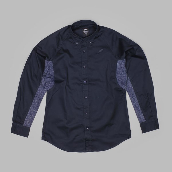PUBLISH MARVIN OXFORD LS WOVEN SHIRT NAVY 