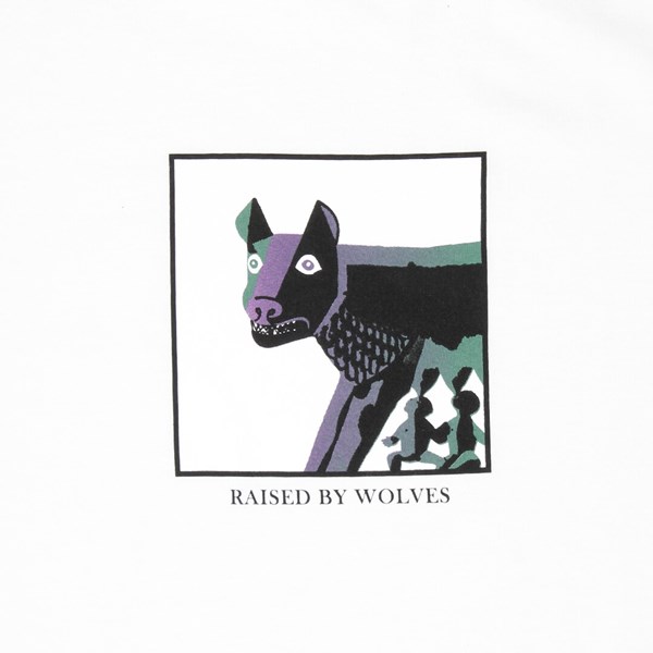 RAISED BY WOLVES HOLIDAY PREMIUM TEE WHITE 