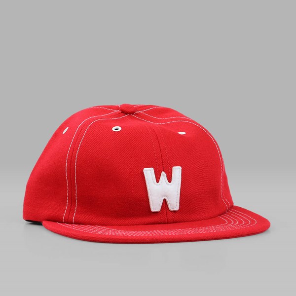 RAISED BY WOLVES JARRY POLO CAP RED WOOL 