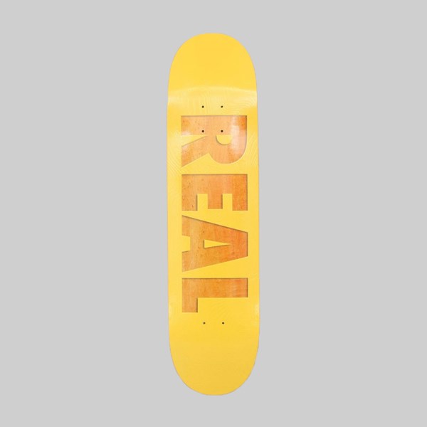 REAL SKATEBOARDS BOLD SERIES YELLOW DECK 8.00 