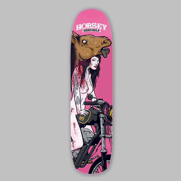 SEND HELP HORSEY 'TOY HORSE' DECK 8.5" SHAPED   