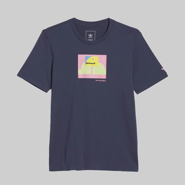 ADIDAS SHMOOFOIL PAINTED TEE NAVY 