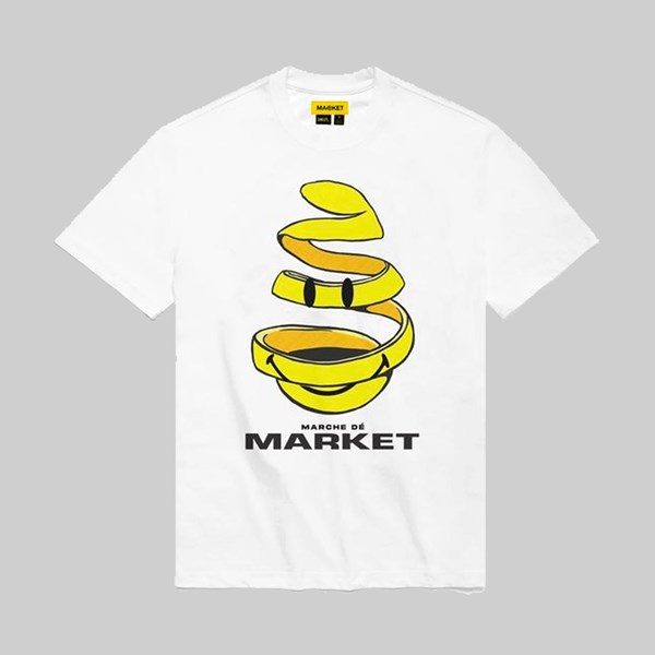 MARKET SMILEY MARCHE AFTER MARKET SS TEE WHITE 