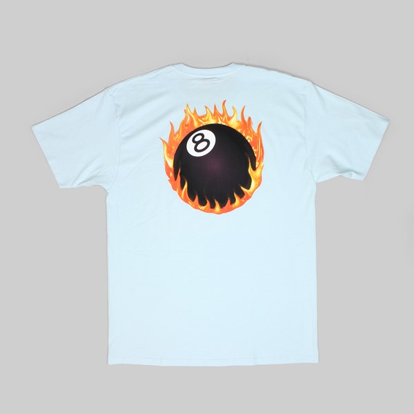 STUSSY FIREBALL TEE LIGHT BLUE 