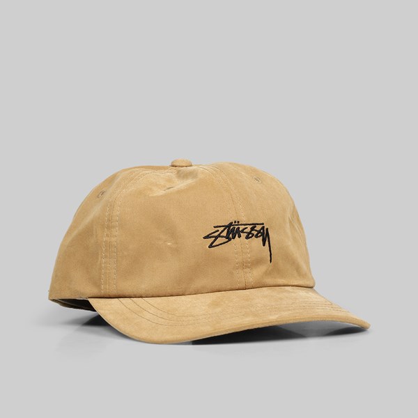 STUSSY PEACHED SMOOTH STOCK LOW PRO CAP CAMEL 