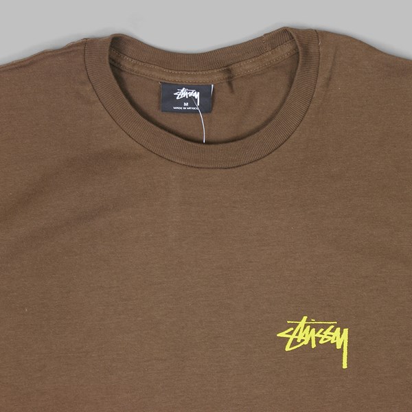 STUSSY SOUNDS SYSTEM SS T-SHIRT CHOCOLATE 