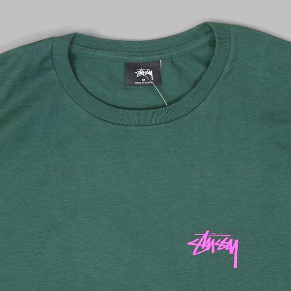 STUSSY SOUNDS SYSTEM SS T-SHIRT DARK FOREST 