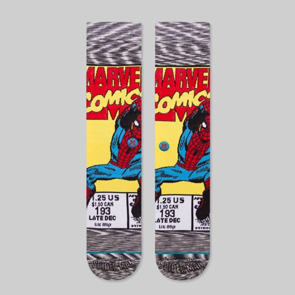 Stance Calcetines Spiderman Comic Gris