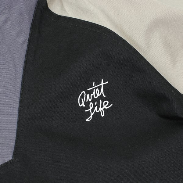 THE QUIET LIFE CONTRAST WINDY PULLOVER JACKET BLACK