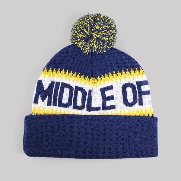 THE QUIET LIFE MIDDLE OF NOWHERE POM BEANIE NAVY 