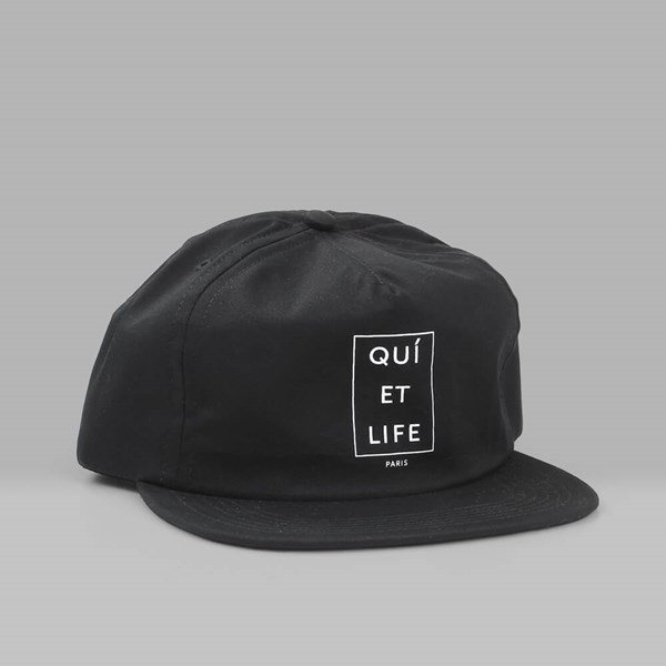 THE QUIET LIFE PARIS RELAXED SNAPBACK CAP BLACK 