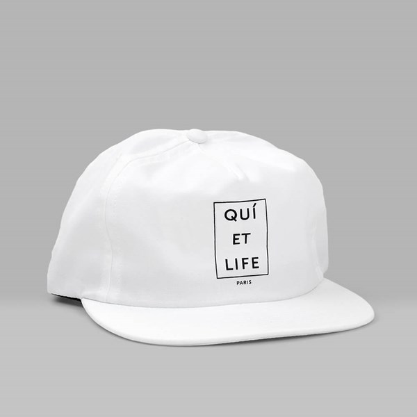 THE QUIET LIFE PARIS RELAXED SNAPBACK CAP WHITE