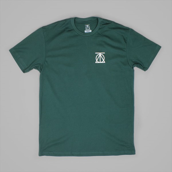 THEORIES CREST TEE FOREST GREEN 