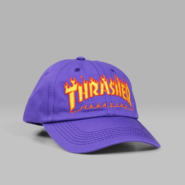 THRASHER FLAME OLD TIMER CAP PURPLE 