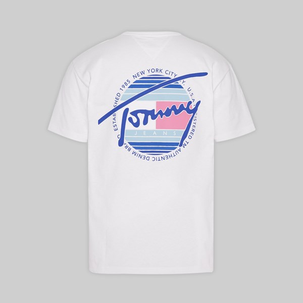 TOMMY JEANS BACK GRAPHIC SS TEE CLASSIC WHITE 