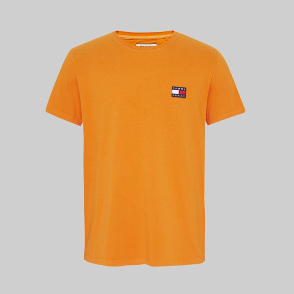TOMMY JEANS TOMMY BADGE SS TEE RUSSET ORANGE 