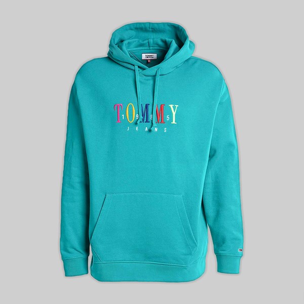 TOMMY JEANS TJM GRAPHIC HOODIE DYNASTY GREEN 