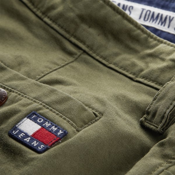 TOMMY JEANS SCANTON CHINO PANT OLIVE NIGHT 