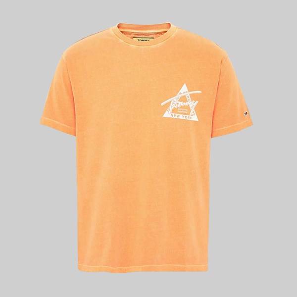 TOMMY JEANS WASHED GRAPHIC SS TEE RUSSET ORANGE 