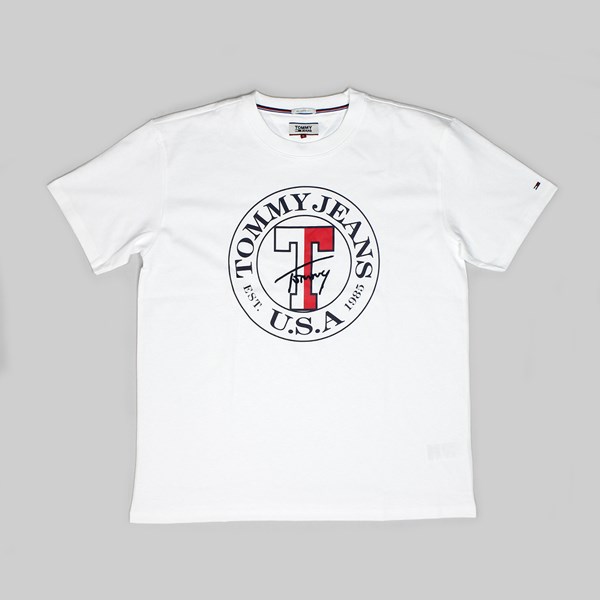 TOMMY JEANS CIRCLE PREMIUM SS T-SHIRT WHITE   
