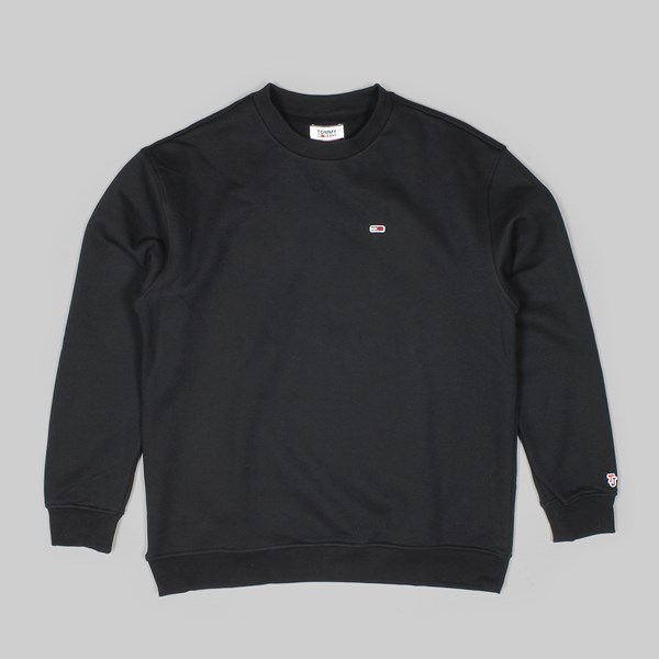 TOMMY JEANS CLASS HEAVYWEIGHT CREW BLACK 