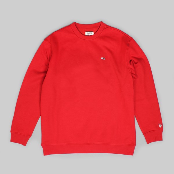 TOMMY JEANS CLASS HEAVYWEIGHT CREW RED