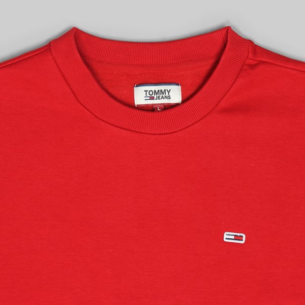 TOMMY JEANS CLASS HEAVYWEIGHT CREW RED