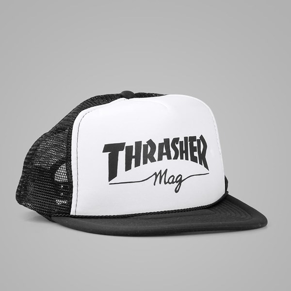 Thrasher Mesh Cap Mag Logo Black on White 