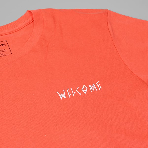 WELCOME SYMBOL TEE Coral White 